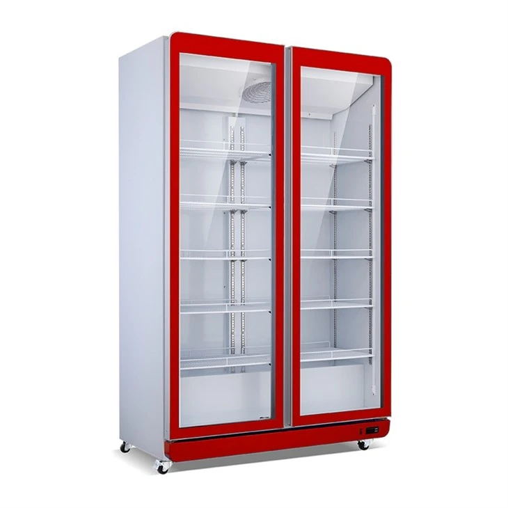Upright Glass Door Refrigerator